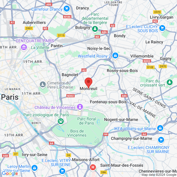 Montreuil - Google map